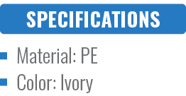 Material: PE Color: Ivor